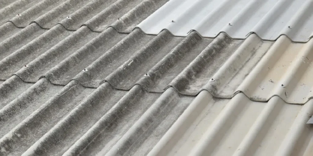 Copertura in lastre ondulate di amianto o eternit da incapsulare e impermeabilizzare