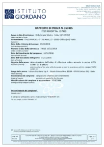 Certificato di riflettanza solare SRI di Italpaint 10